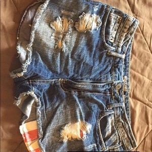 Mission American flag shorts